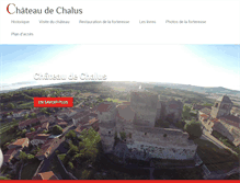 Tablet Screenshot of chateau-chalus.com